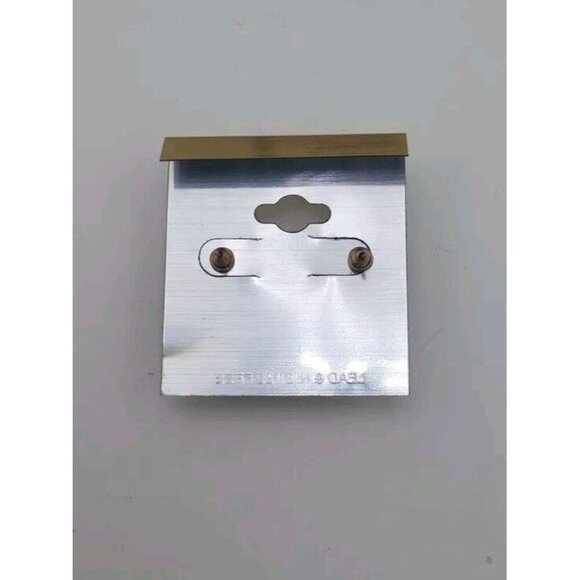 Large Round Cubic Zirconia Lead And Nickel Free Earrings Gold Gems Free Shipping - Picture 2 of 5